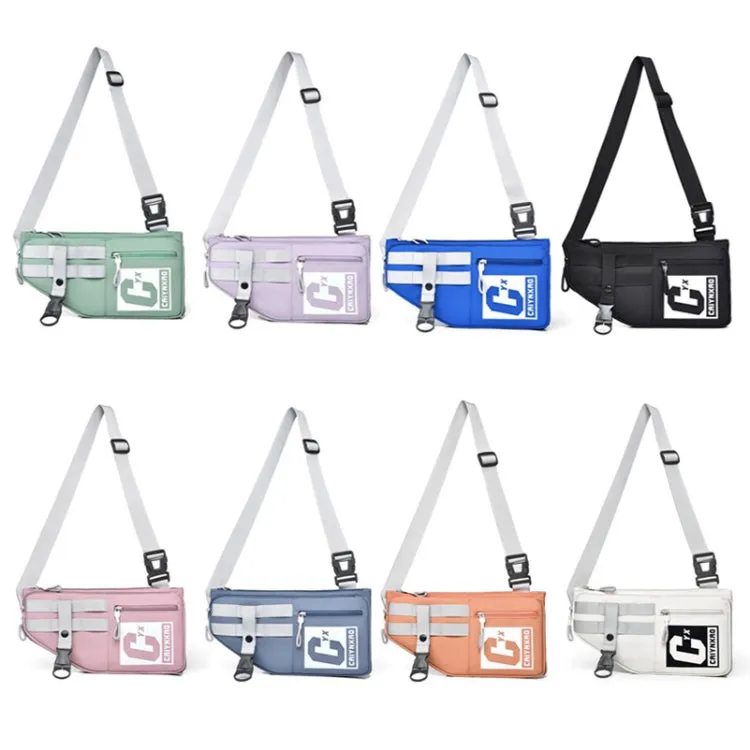 2502 Multi-pocket Large-capacity Sports Single-shoulder Bags(Kalenda Blue)
