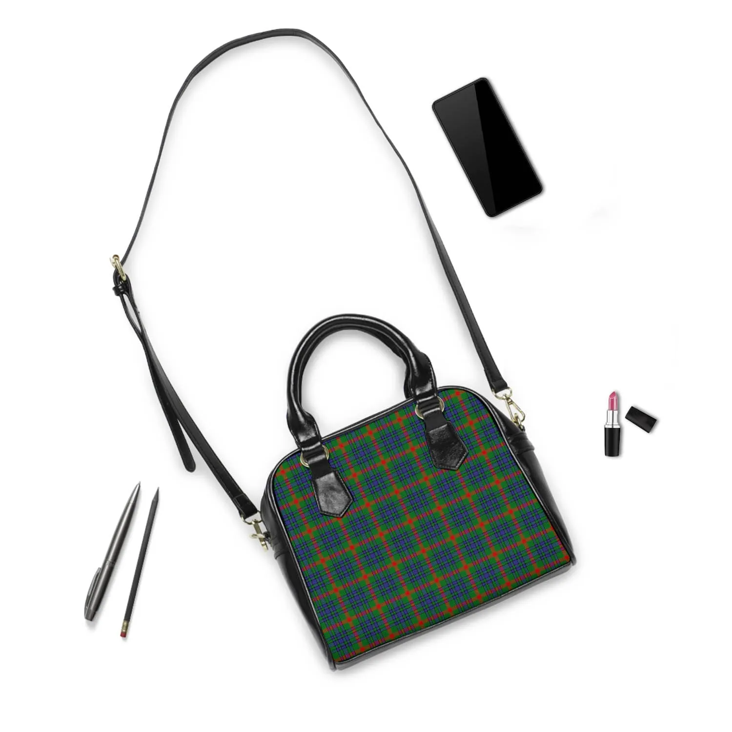 Aiton Tartan Shoulder Handbags