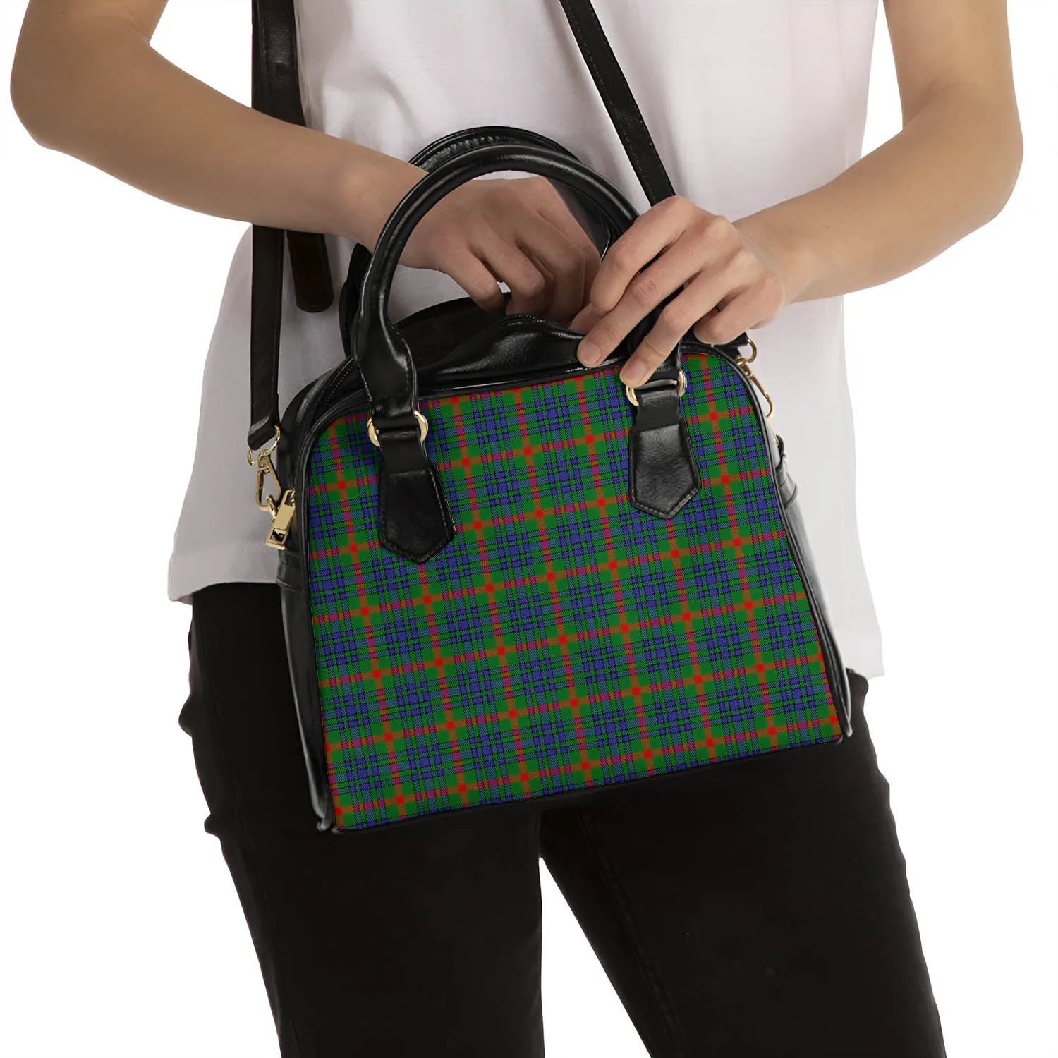 Aiton Tartan Shoulder Handbags