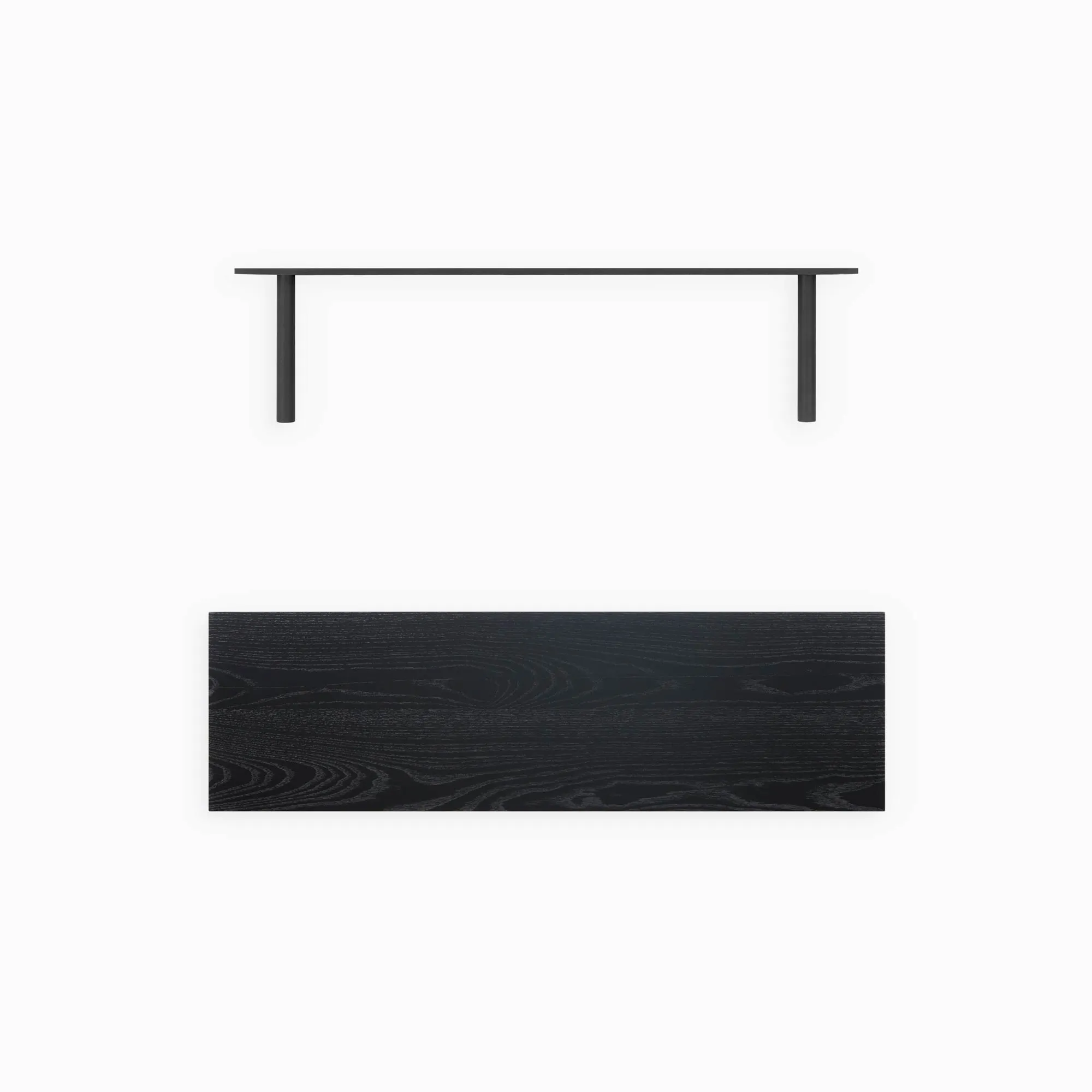 Aksel Black Ash Floating Shelf