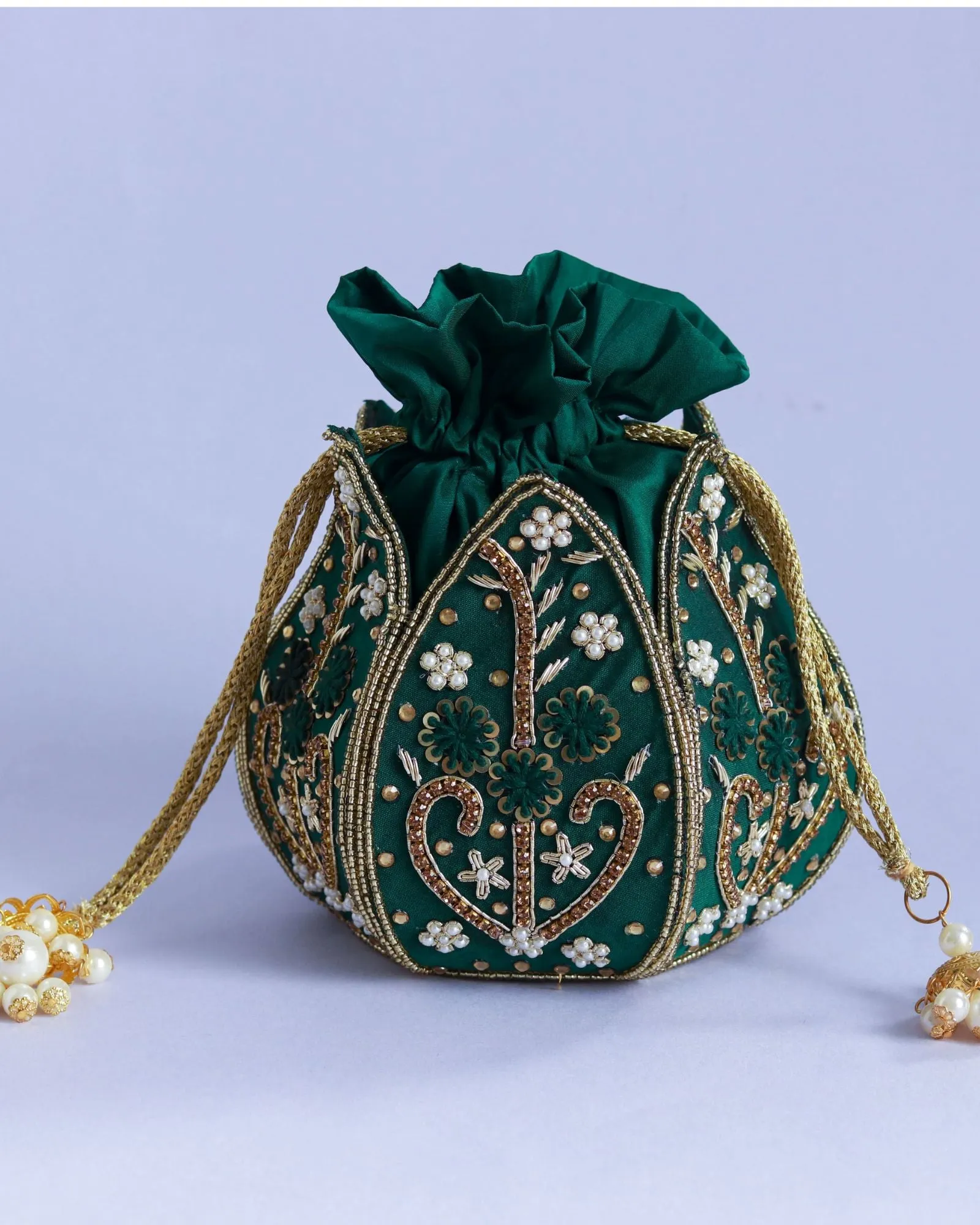 Baag Hand Embroidered Mini Lotus Potli