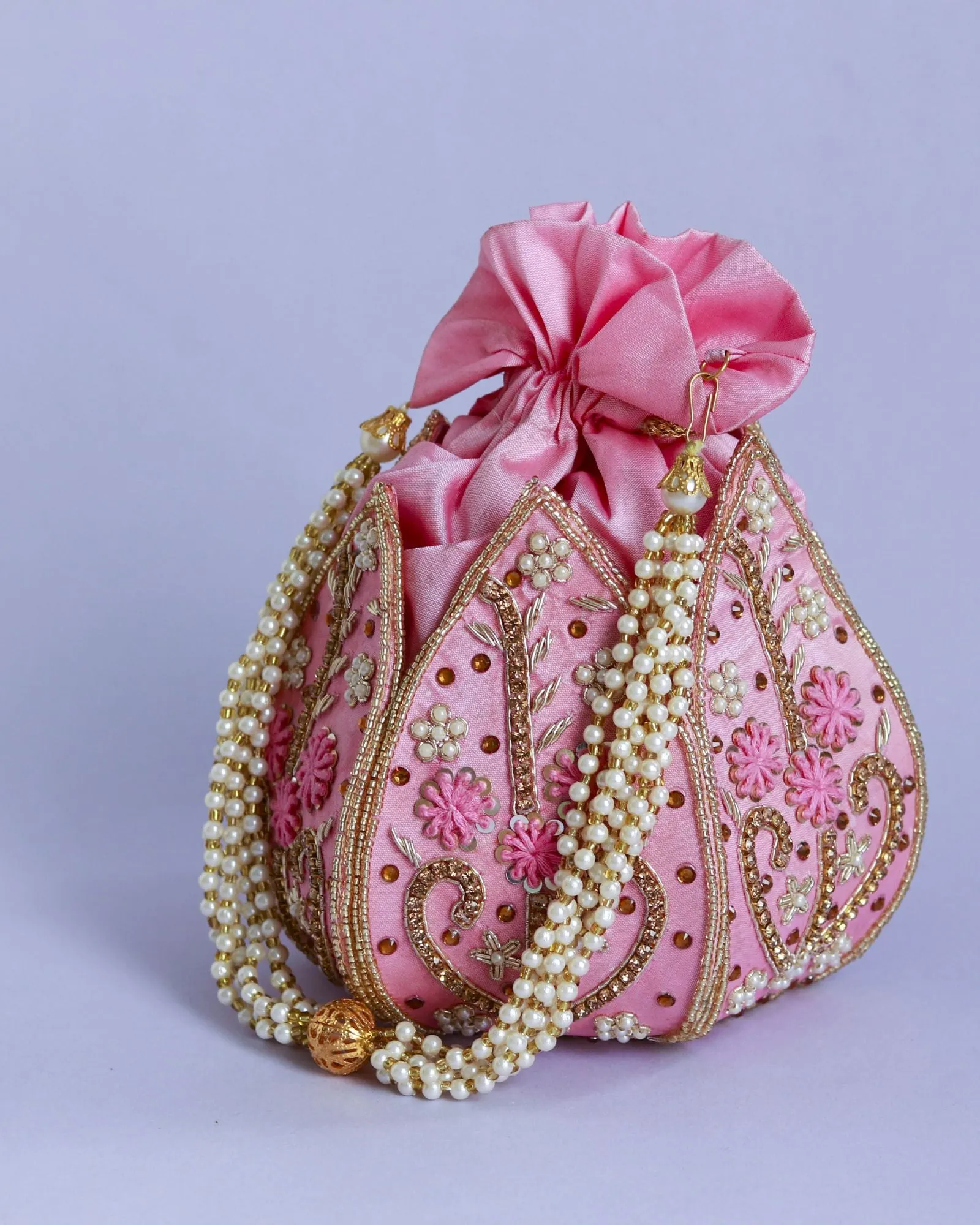 Baag Hand Embroidered Mini Lotus Potli
