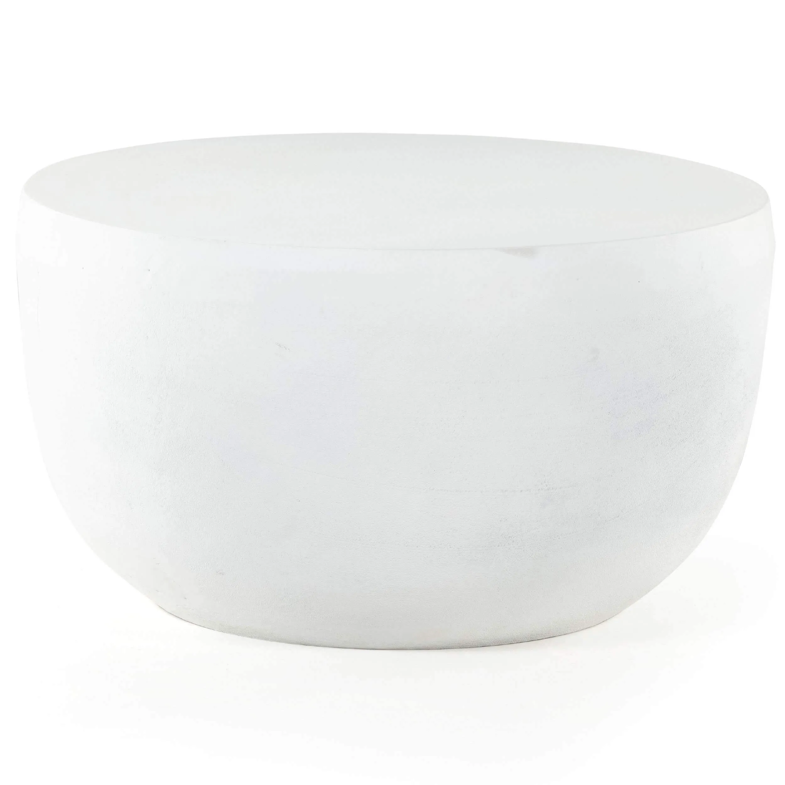 Basil Outdoor End Table, Matte White