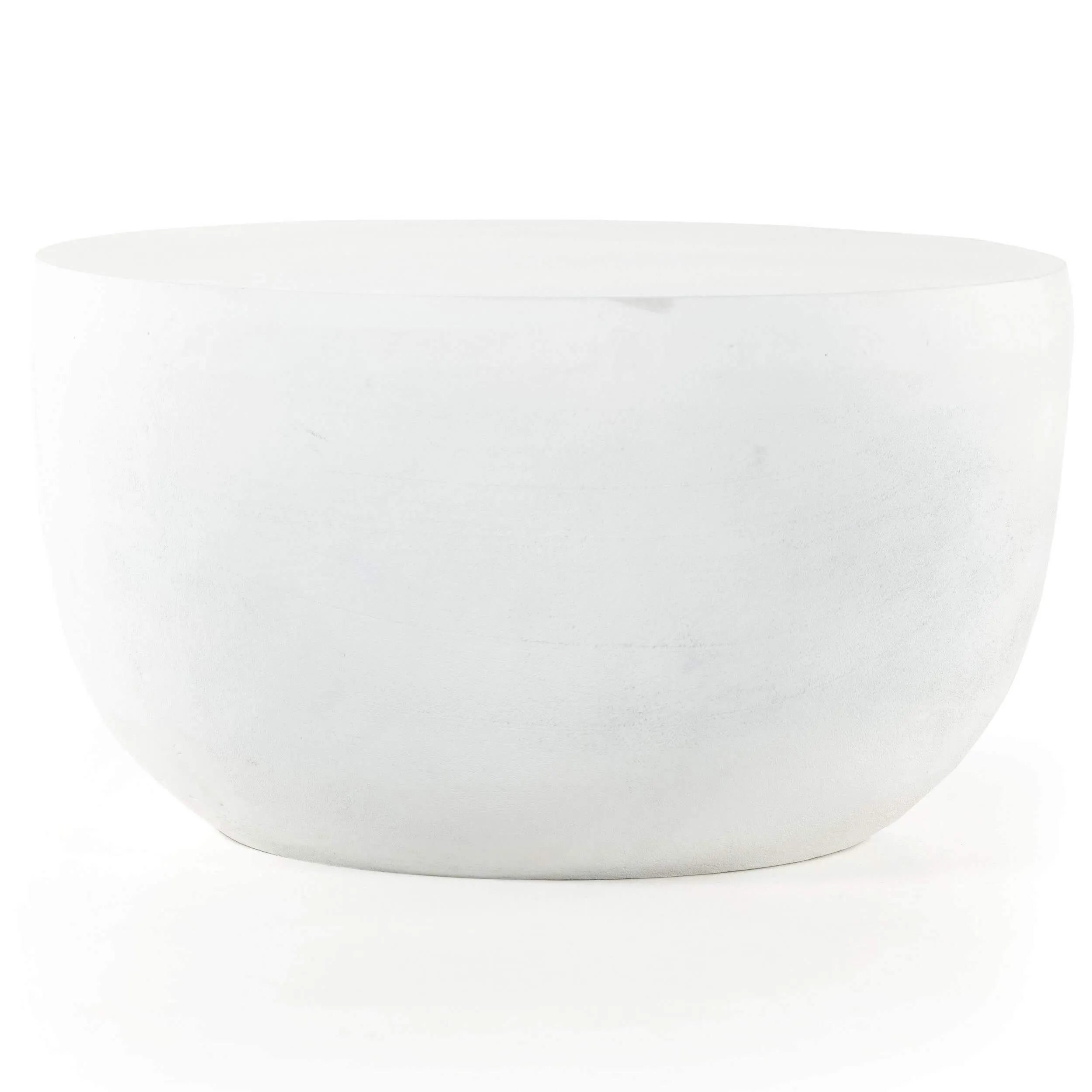 Basil Outdoor End Table, Matte White