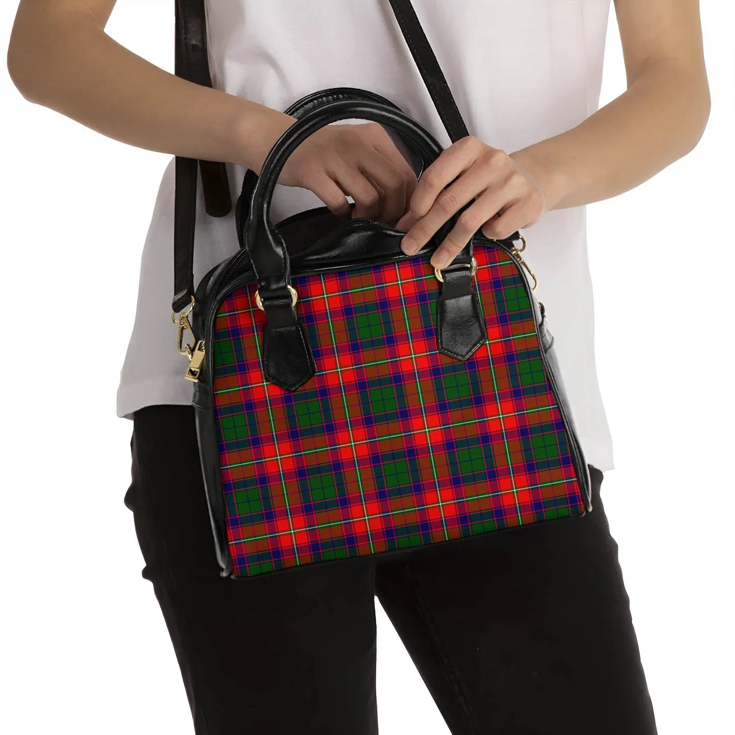 Belshes Tartan Shoulder Handbags