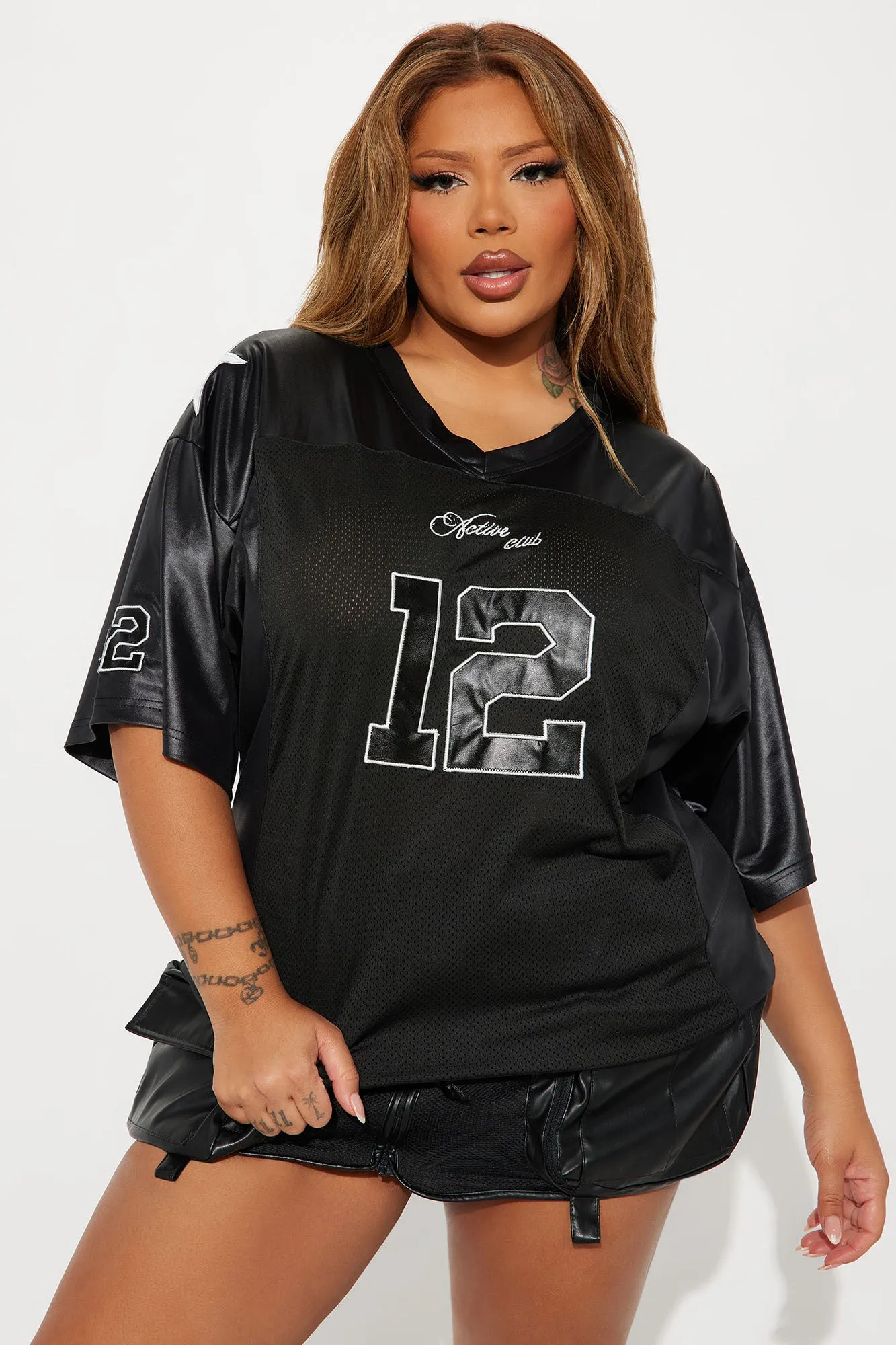 Big Leagues Jersey Tee - Black