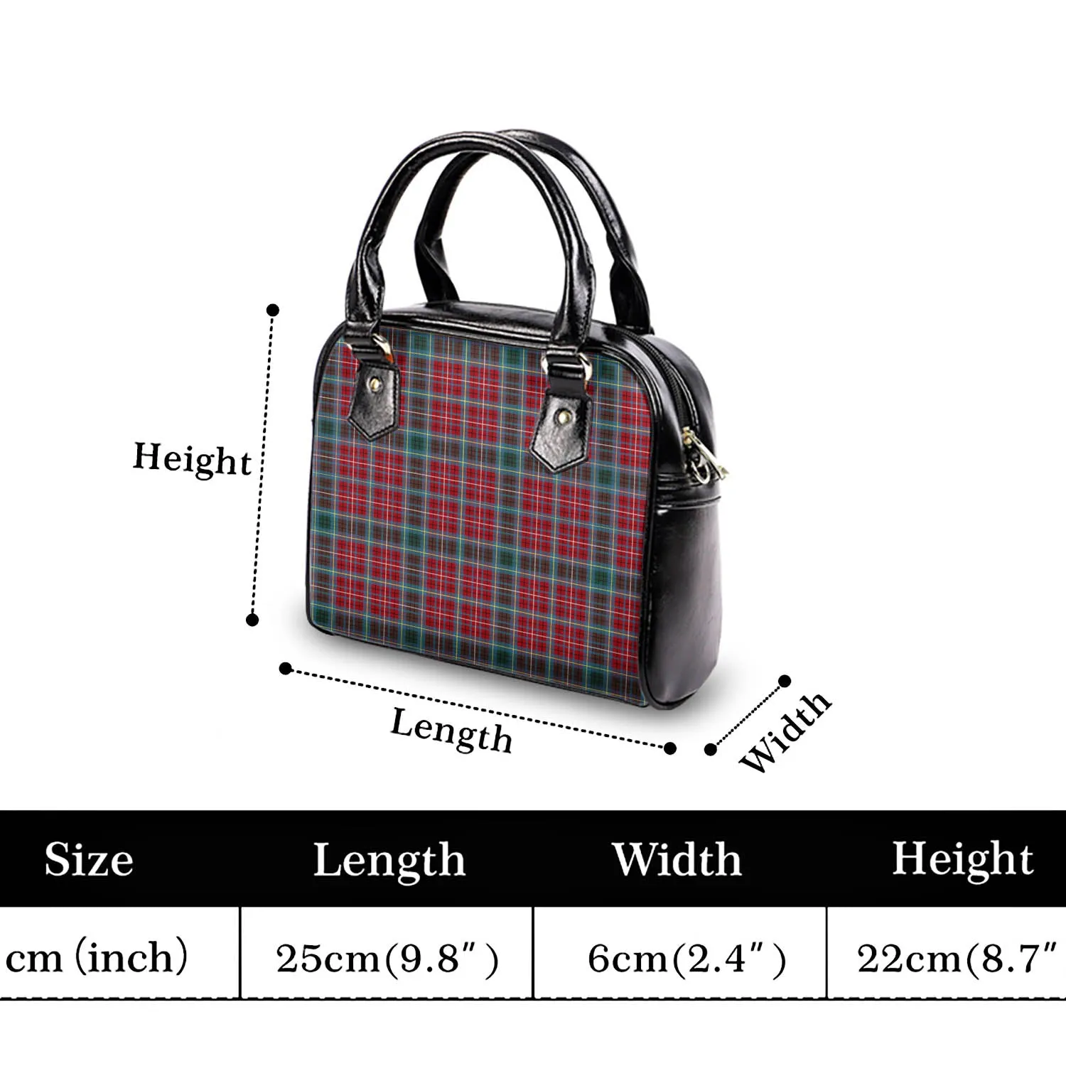 British Columbia Province Canada Tartan Shoulder Handbags