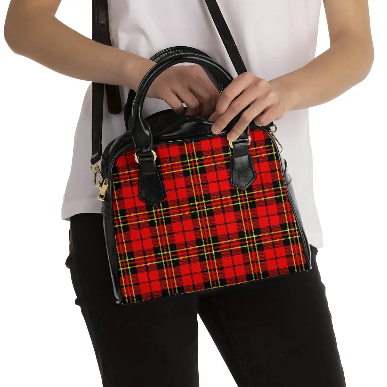 Brodie Modern Tartan Shoulder Handbags