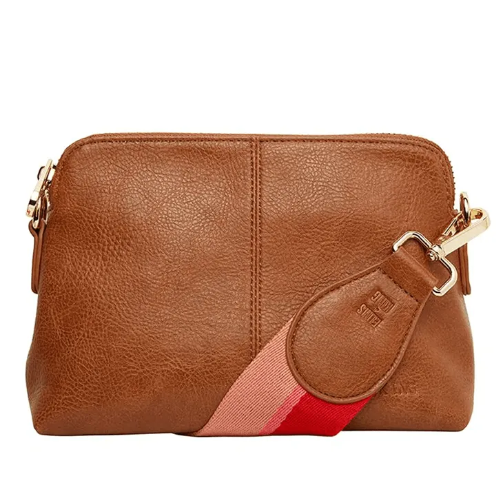 Burbank Crossbody | Tan Pebble
