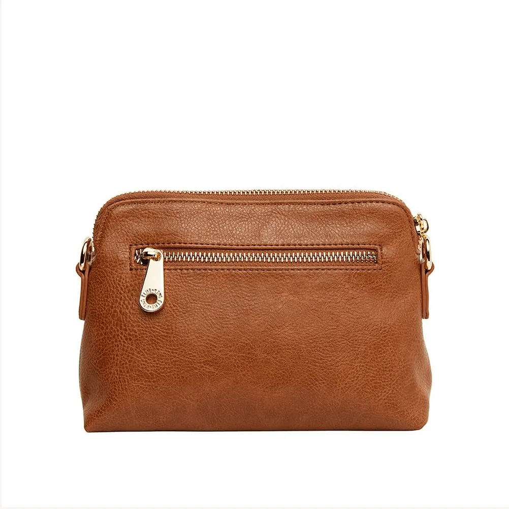 Burbank Crossbody | Tan Pebble