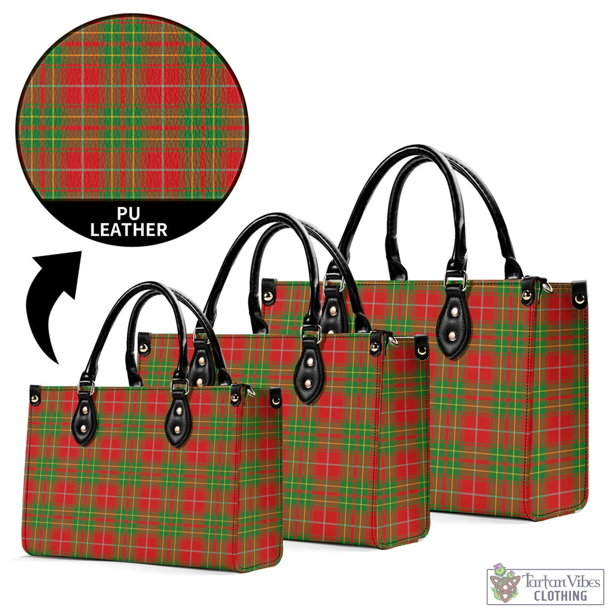 Burnett Tartan Luxury Leather Handbags