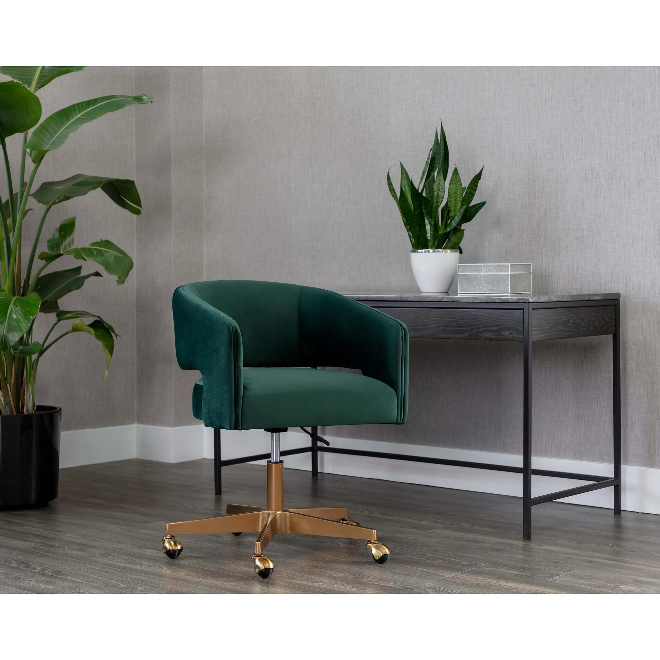 Claren Office Chair, Deep Green Sky