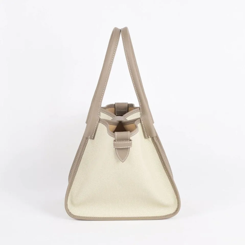 Classic Large Gray Two-handed Canvas Square Swing Bag - Wings Bag | ShoulderBag | Handbag