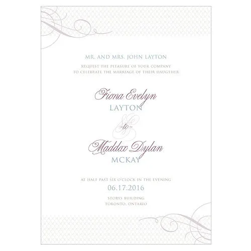 Contemporary Vintage Invitation