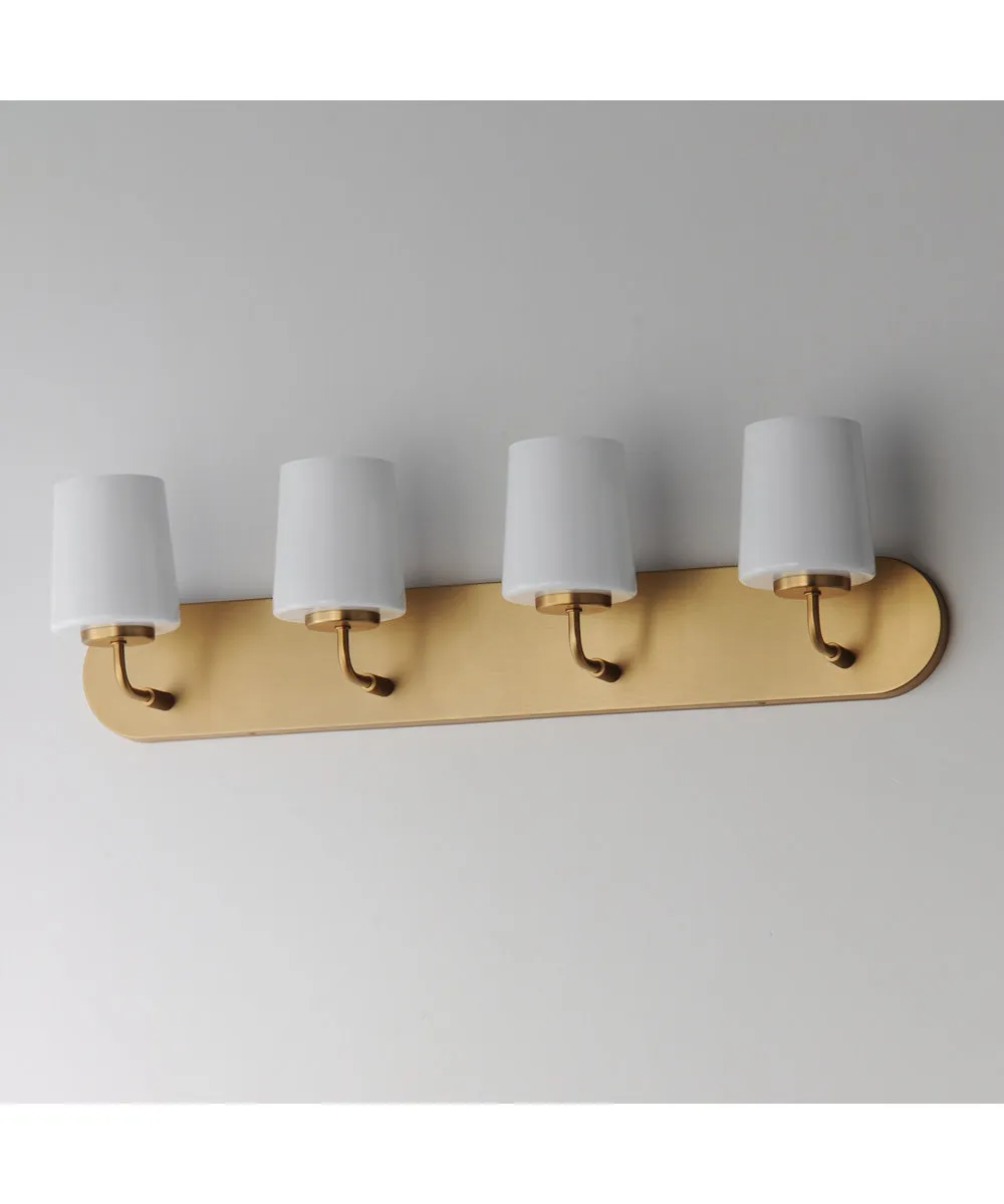 Durham 4-Light Strip Bath Vanity Natural Aged Brass