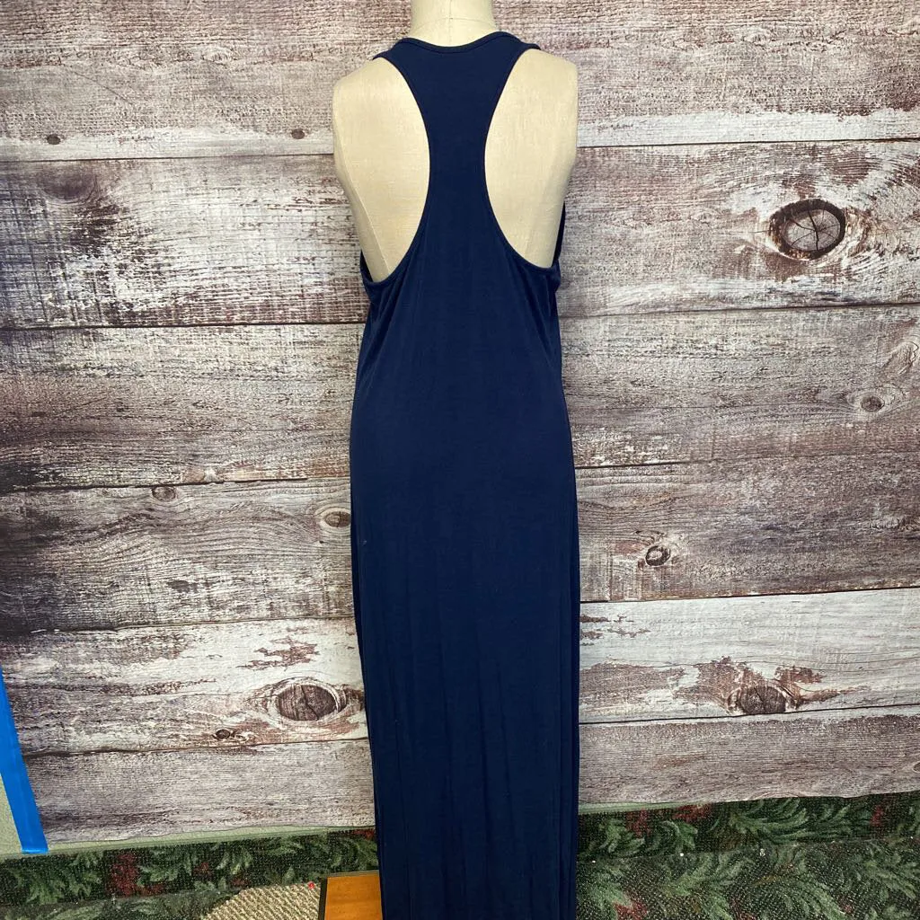 FABLETICS NAVY MAXI DRESS SIZE MEDIUM D2C TCC