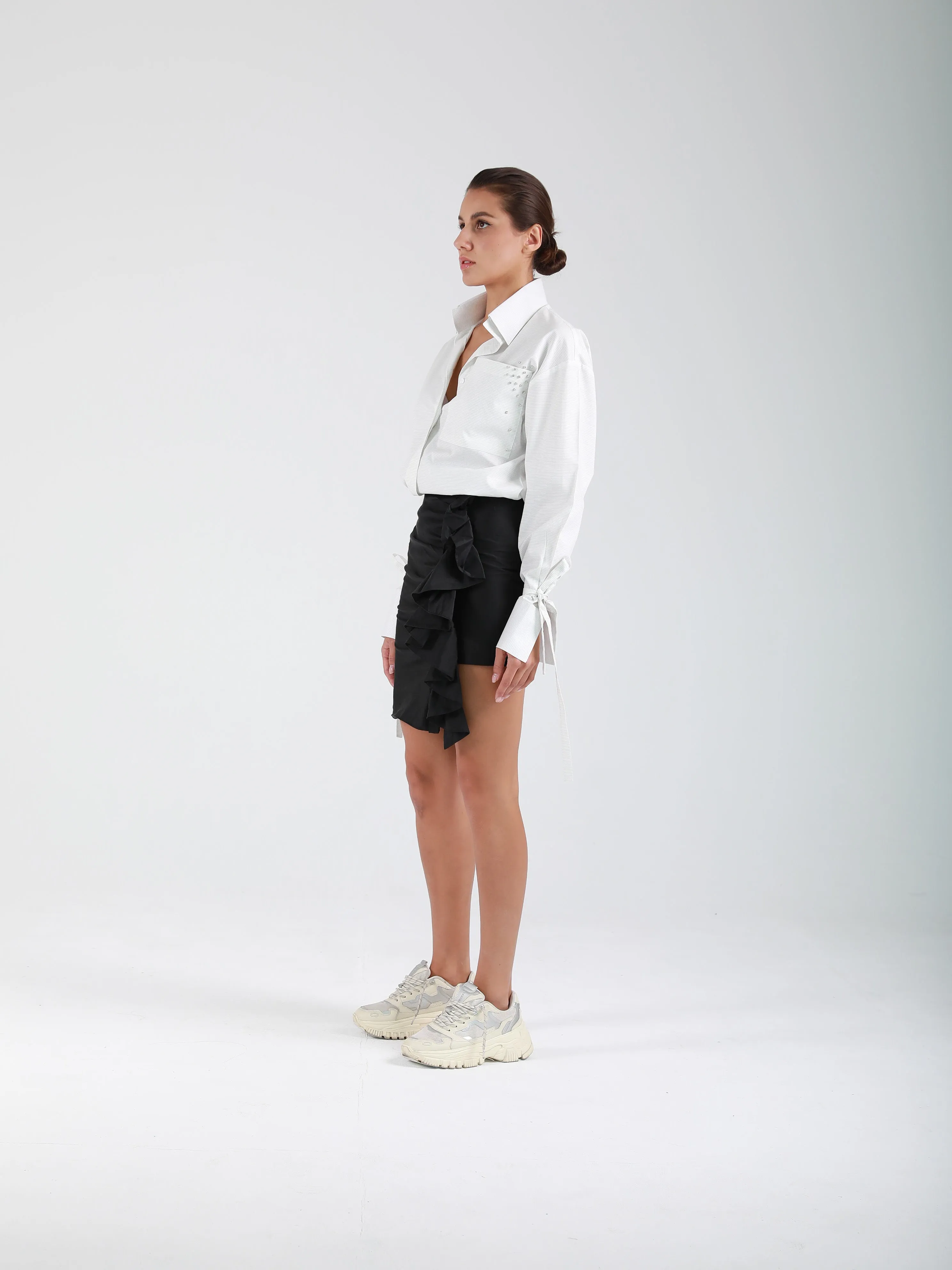 Flock Crystal Embellished Signature Shirt