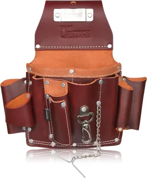 Grain Leather Electrician Tool Pouch | Carpenter Tool Pouch | Electrician Pouch | Electric Tool Bag | Electrician Bag | Leather Tool Belt