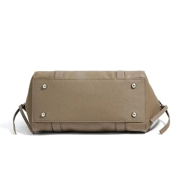 Gray Leather Tote Satchel Tote Bag Womens Leather Tote Handbags