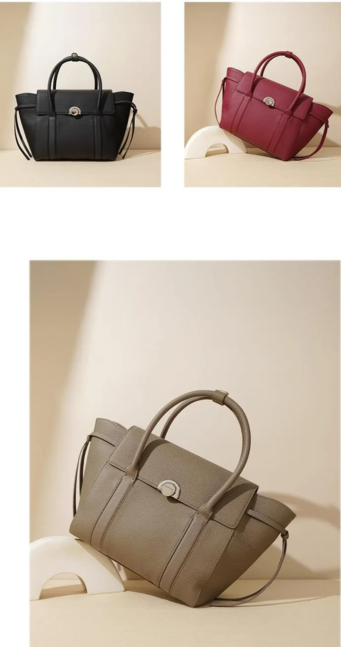 Gray Leather Tote Satchel Tote Bag Womens Leather Tote Handbags