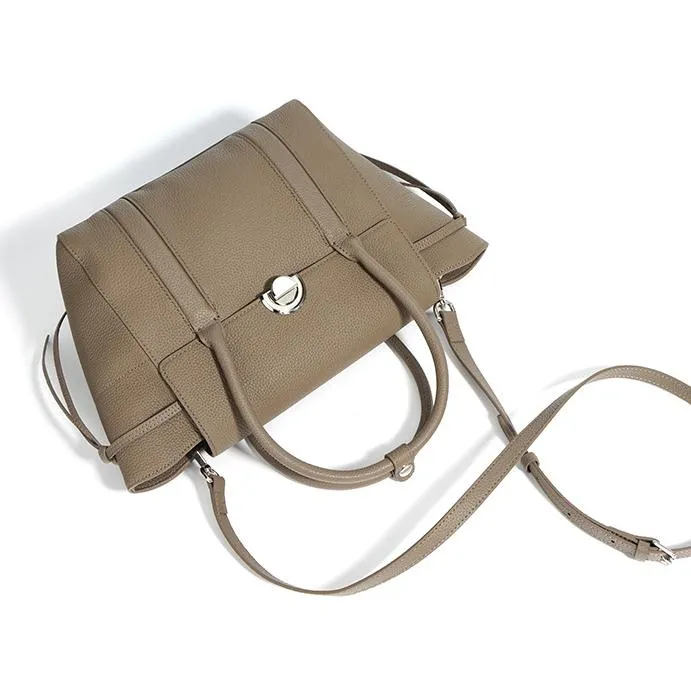 Gray Leather Tote Satchel Tote Bag Womens Leather Tote Handbags