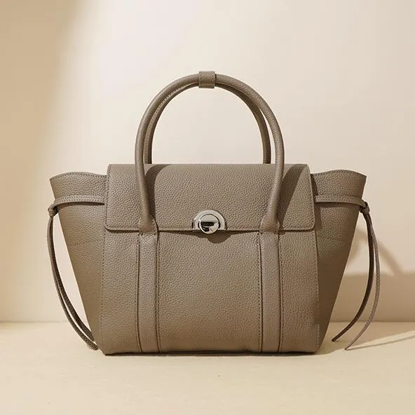 Gray Leather Tote Satchel Tote Bag Womens Leather Tote Handbags