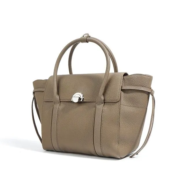 Gray Leather Tote Satchel Tote Bag Womens Leather Tote Handbags