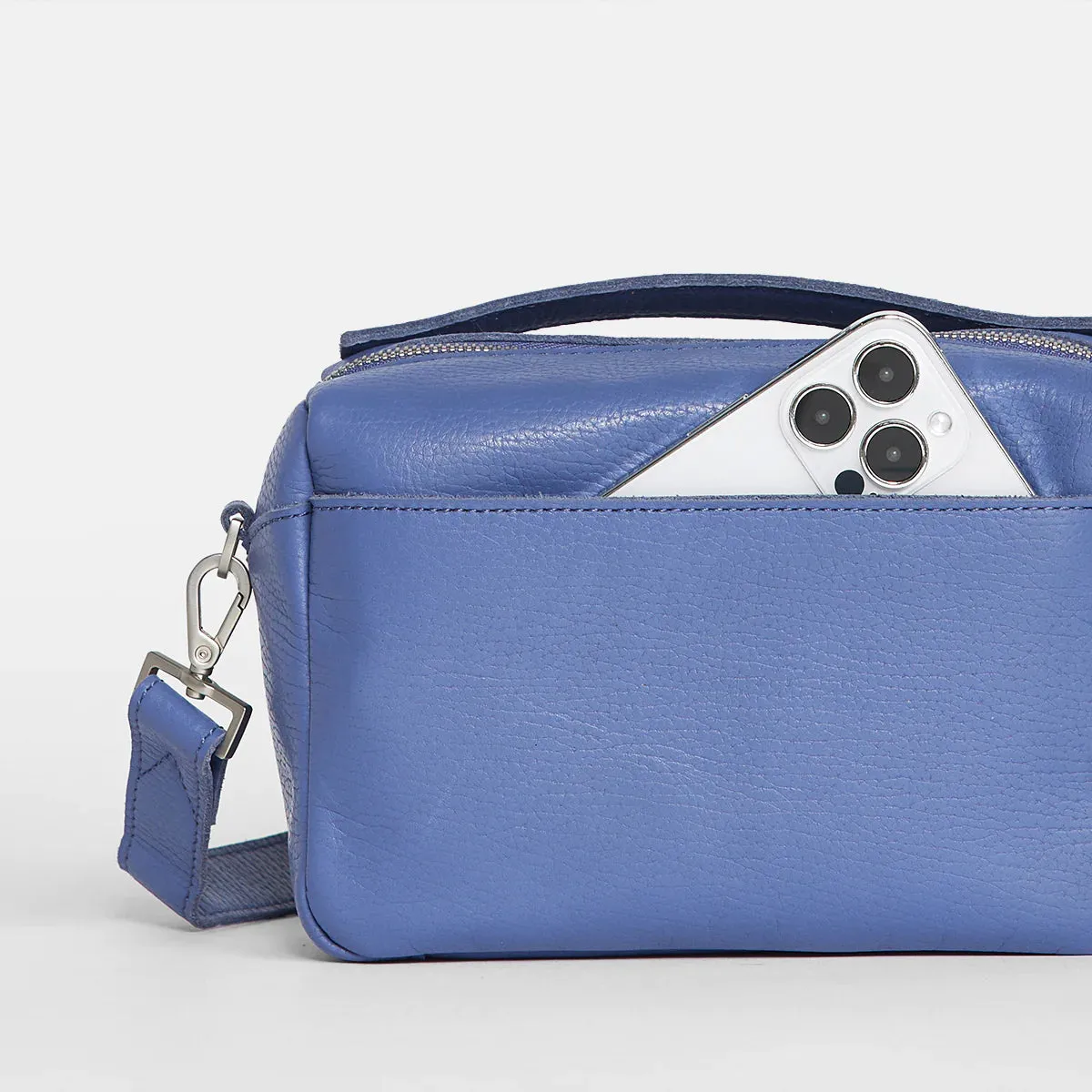 HAMMITT EVAN CROSSBODY Small in Bungalow Blue/Brushed Silver
