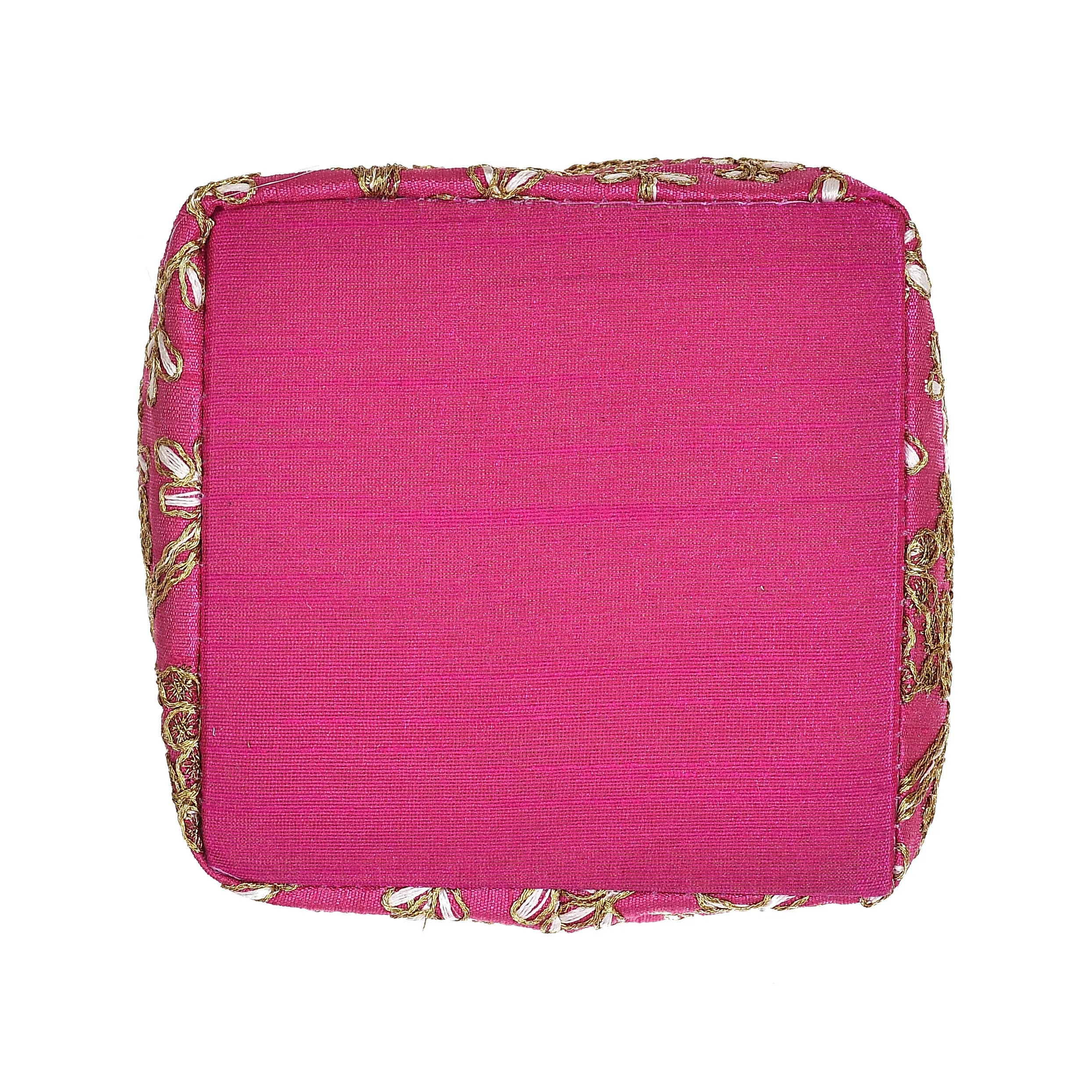 Kuber Industries Embroidered Design Drawstring Potli Bag -Pack of 2 (Pink) (HS_36_KUBMARTS019491)