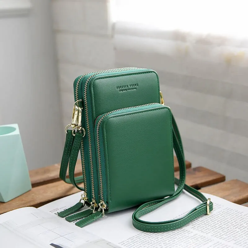 lady's cute chic large-capacity pure-color fashion stylish shoulder bag