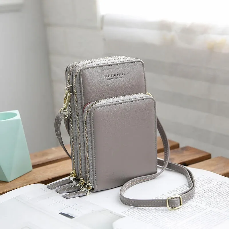 lady's cute chic large-capacity pure-color fashion stylish shoulder bag