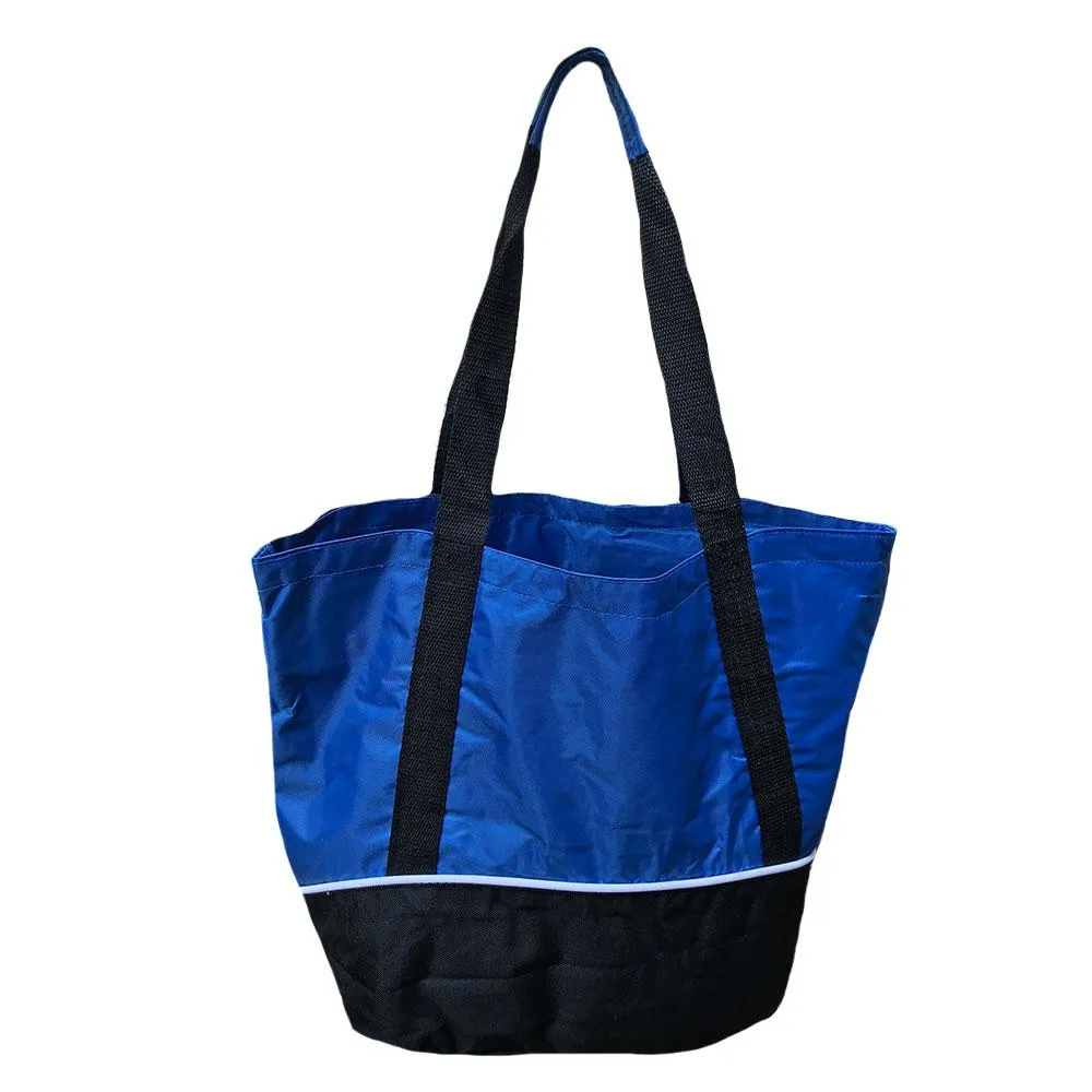 Large Big 18 x14inch Reusable Grocery Shopping Tote Bags Zippered Gym Sports School