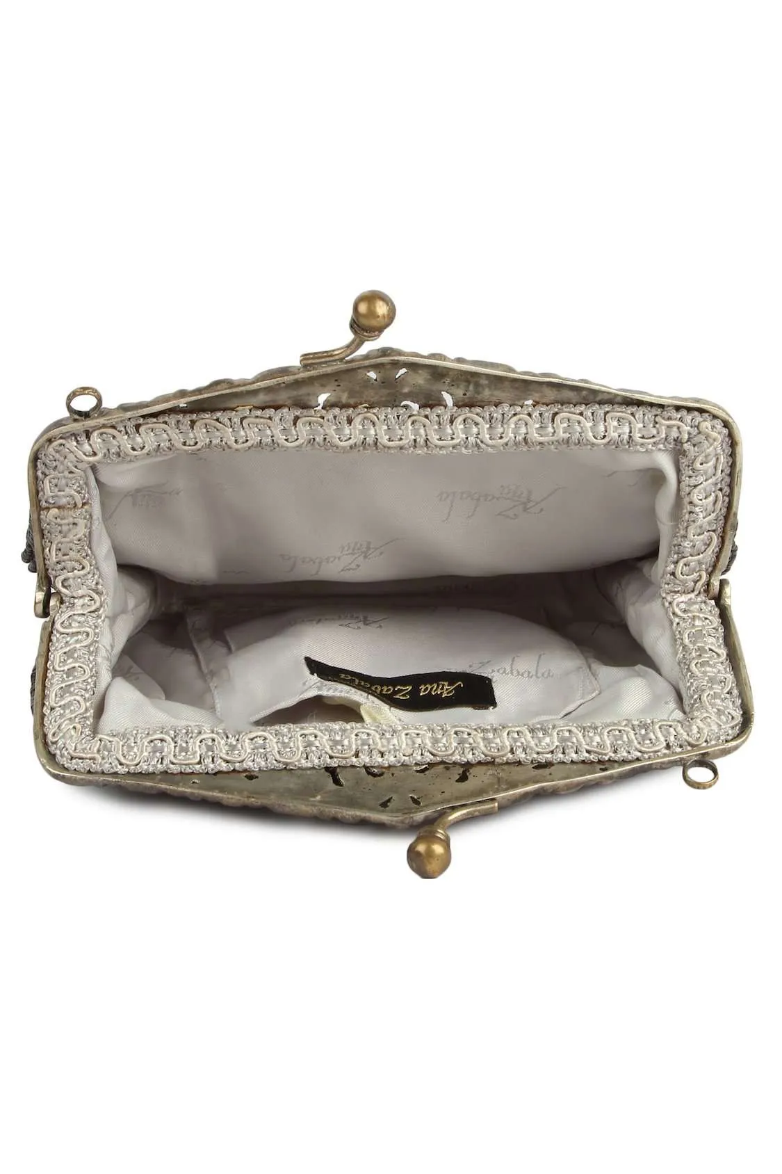 Leah Antique Silver Vintage Handbag