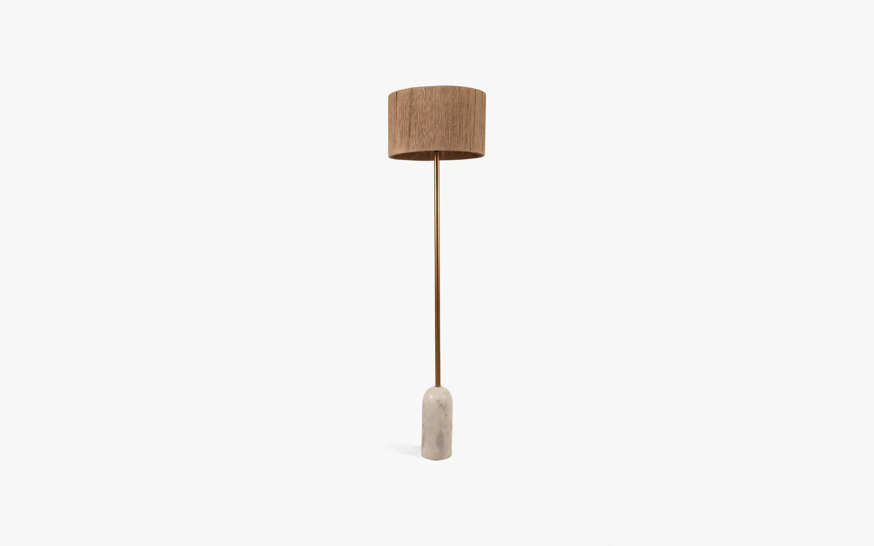 Marble Finished Fiber Floor Lamp Light For Living Room & Home Decor