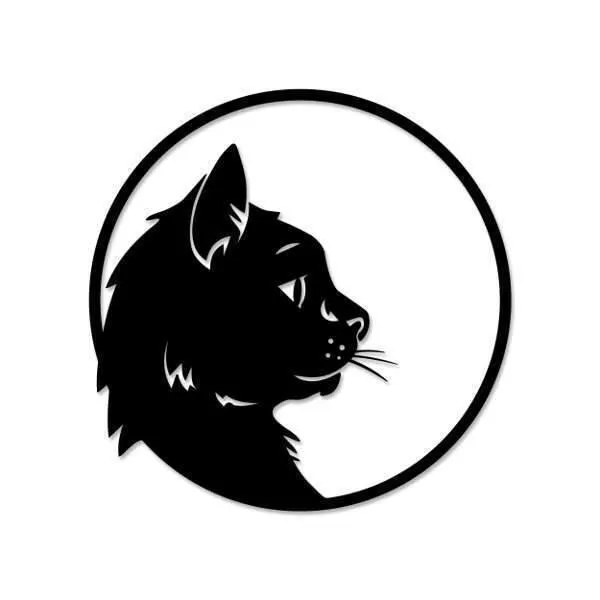 Metal Wall Art Cat