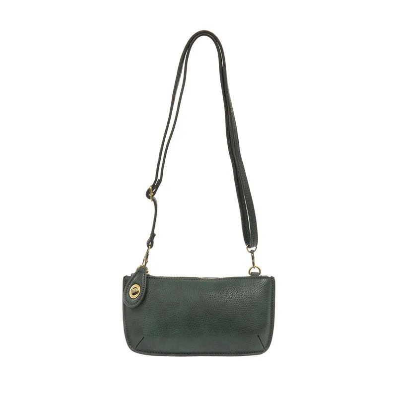 Mini Crossbody Wristlet Clutch, Green Opal