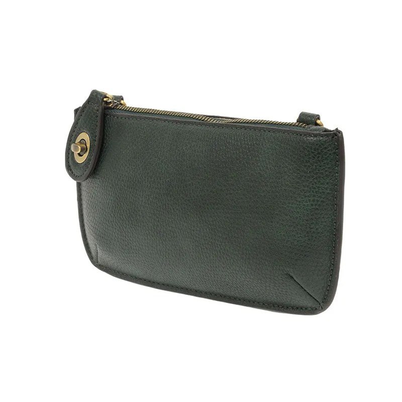 Mini Crossbody Wristlet Clutch, Green Opal