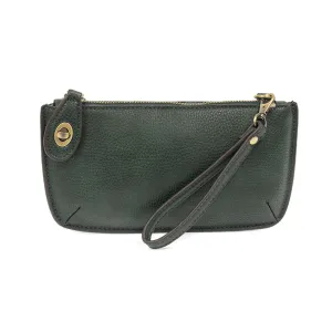 Mini Crossbody Wristlet Clutch, Green Opal