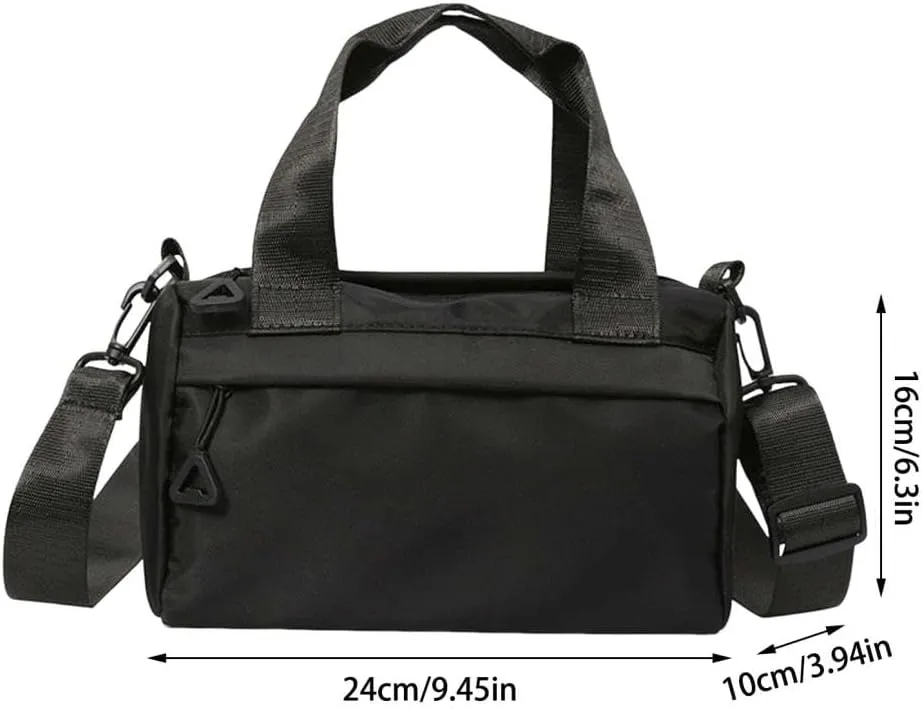 Mini Gym Bag for Men & Women, Small Sports Duffle with Adjustable & Detachable Shoulder Strap, Lightweight Fitness Tote for Travel, Workouts, Yoga, Water-Resistant Portable Training Bag (Purple)