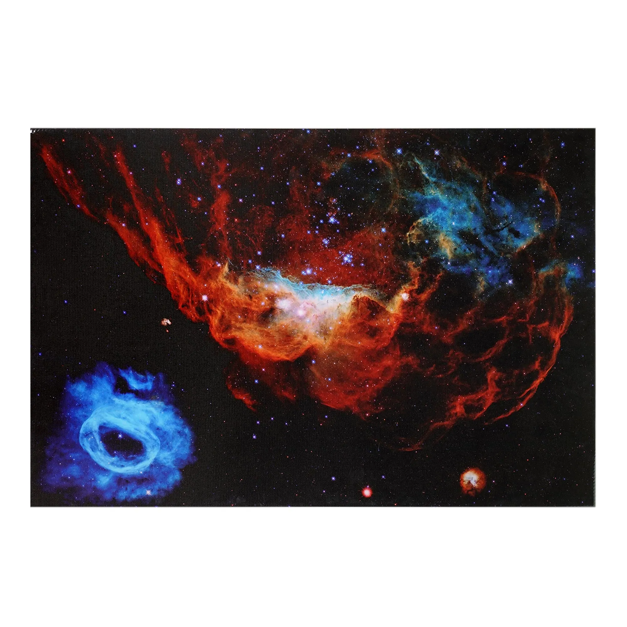 NASA Hubble 30 Years Galaxy Glossy Canvas Wall Art Print - 36" x 24"