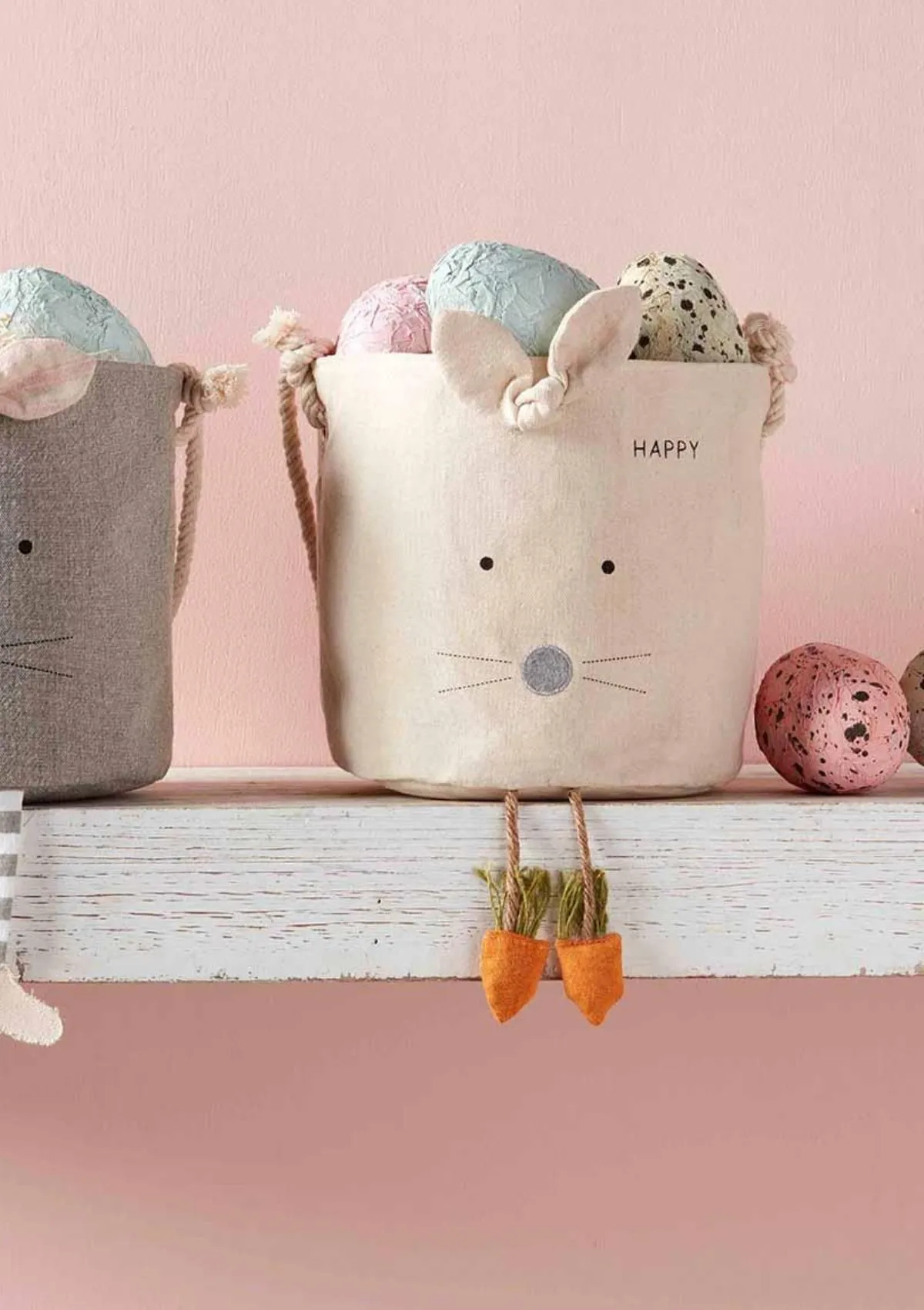 Natural Easter Bunny Bucket