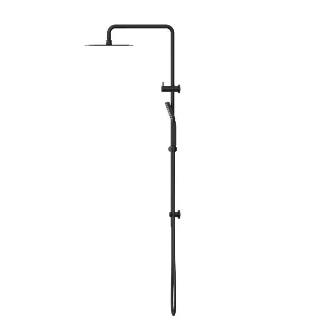 Nero Square Project Twin Shower Matte Black