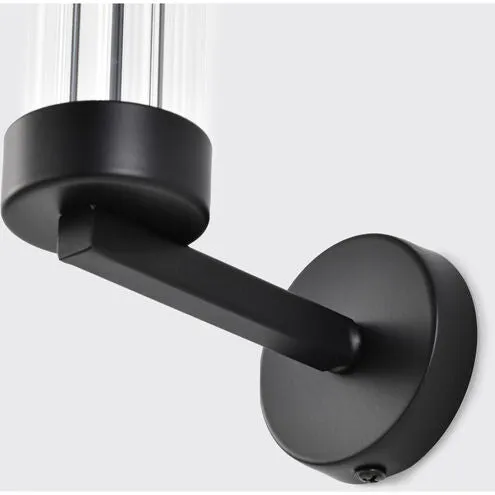 One Lights Matte Black 8 Inch Wall Sconce
