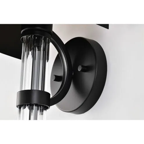 One Lights Matte Black 8 Inch Wall Sconce