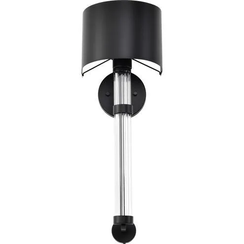 One Lights Matte Black 8 Inch Wall Sconce