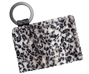 Paris Clutch - Luxury Faux Fur Savannah Cat in Gray (One Left!)