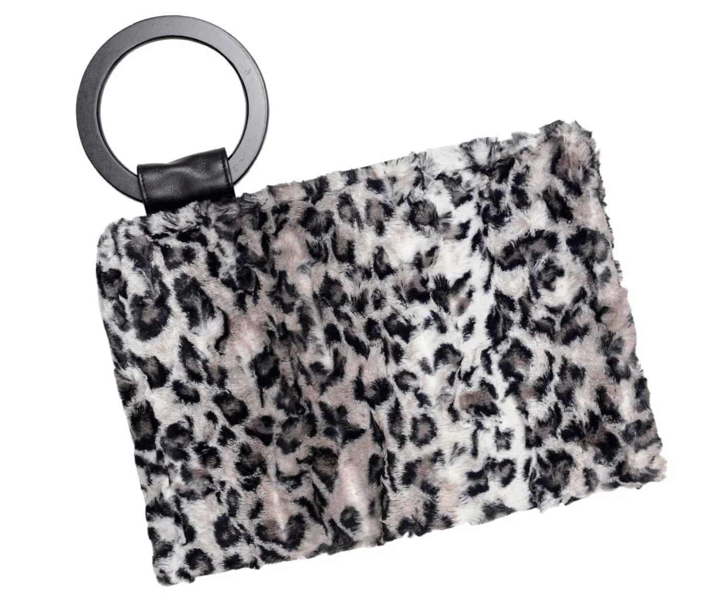 Paris Clutch - Luxury Faux Fur Savannah Cat in Gray (One Left!)