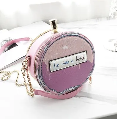 Perfume Bottle Design Leather Women's Bag
