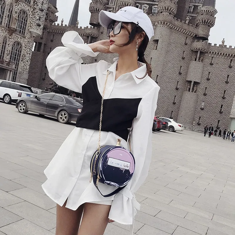 Perfume Bottle Design Leather Women's Bag