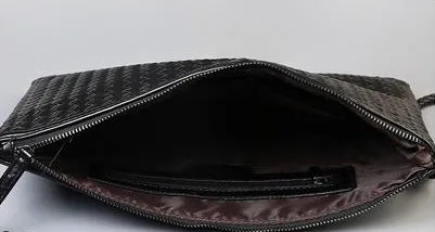 PU Leather Knitting Design Clutch